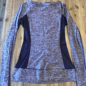 Lululemon long sleeve shirt, with pocket and ruffle detail